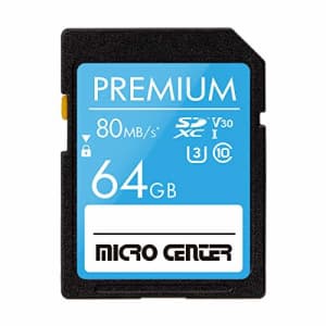 Inland Premium 64GB SDXC Card from MicroCenter, Class 10 SD Flash Memory Card UHS-I C10 U3 V30 4K UHD for $8