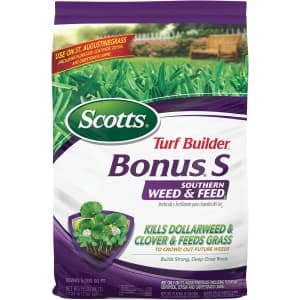 Scotts Turf Builder Bonus S Southern Weed & Feed Fertilizer 17.24-lb Bag for $25