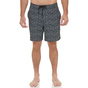 Calvin Klein Men's Standard UV Protected Quick Dry Swim Trunk, Animal Print, Medium for $16