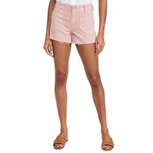 PAIGE Women's Mayslie Utility Shorts, Vintage Pink Blush, 29-34 for $19