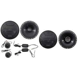 Hifonics 6.5" 400W Component Speaker Pair w/ 6.5" 600W Coaxial Speaker Pair for $62