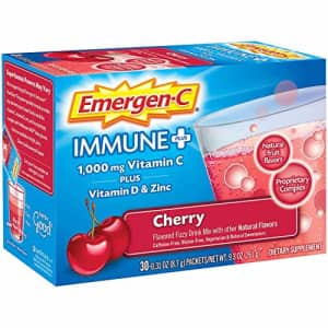 Emergen-C Immune+ 1000mg Vitamin C Powder, with Vitamin D, Zinc, Antioxidants and Electrolytes, for $20 Emergen-C Immune+ 1000mg Vitamin C Powder, with Vitamin D, Zinc, Antioxidants and Electrolytes, for $20