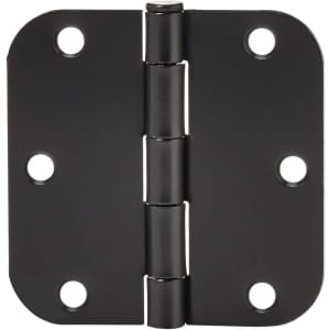 Amazon Basics Rounded 3.5" x 3.5" Door Hinges 18-Pack for $25
