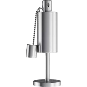 Pure Garden Stainless Steel Tabletop Torch Lamp for $12