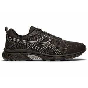 ASICS Men's Gel-Venture 7 Running Shoes, 9M, Black/Sheet Rock for $40