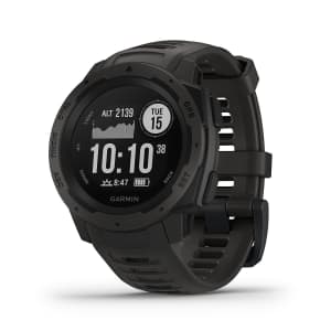 Garmin Instinct 45mm Rugged GPS Smartwatch for $198