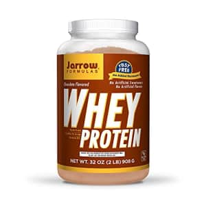 Jarrow Formulas Whey Protein, Chocolate - 908g Powder - Supports Muscle Development - Rich in BCAAs for $29