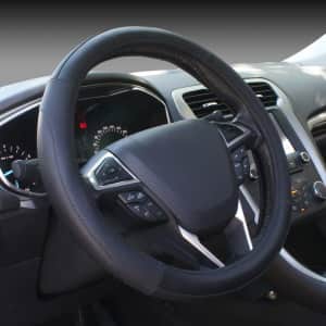SEG Direct Microfiber Leather Steering Wheel Cover for $16