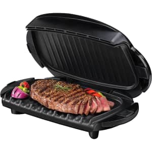 George Foreman 5-Serving Electric Indoor Grill & Panini Press for $37