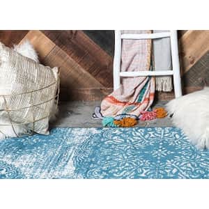 Unique Loom Sofia Collection Traditional Vintage Runner Rug, 2' x 6' 7", Blue/Ivory for $30 Unique Loom Sofia Collection Traditional Vintage Runner Rug, 2' x 6' 7", Blue/Ivory for $30