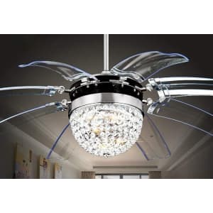 RS Lighting 42" LED Crystal Fandelier for $205 RS Lighting 42" LED Crystal Fandelier for $205