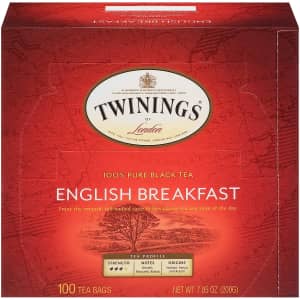 Twinings English Breakfast Black Tea Bags 100-Pack for $11 via Sub & Save