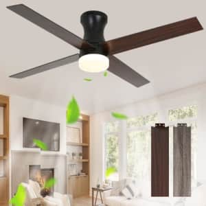 Xermei 52" Low Profile Ceiling Fan for $65 Xermei 52" Low Profile Ceiling Fan for $65