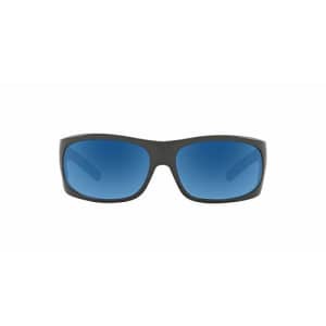 Native Eyewear Men's Versa SV Rectangular Sunglasses, Granite/Blue Reflex Polarized, 62 mm for $51