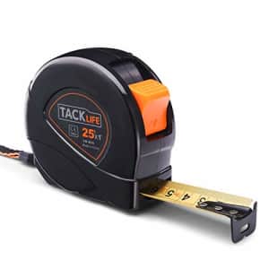 Tacklife Measuring Tape, Tape Measure 25Ft(8m) Tape Ruler Metric and Inches with Movable Hook, Nylon for $24 Tacklife Measuring Tape, Tape Measure 25Ft(8m) Tape Ruler Metric and Inches with Movable Hook, Nylon for $24