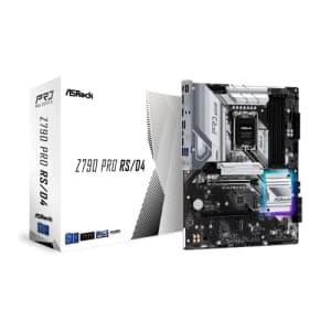 ASRock Z790 Pro RS/D4 Motherboard, Supports Intel 12th and 13th Generation CPU (LGA1700), Z790 for $226