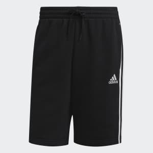 adidas Men's Essentials Fleece 3-Stripes Shorts for $11