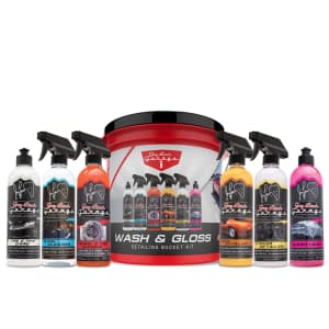 Jay Leno's Garage Wash & Gloss 8-Piece Detailing Bucket Kit for $29