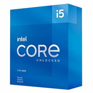 Intel Core i5-11600KF Desktop Processor 6 Cores up to 4.9 GHz Unlocked LGA1200 (Intel 500 Series & for $210 Intel Core i5-11600KF Desktop Processor 6 Cores up to 4.9 GHz Unlocked LGA1200 (Intel 500 Series & for $210