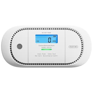 X-Sense Carbon Monoxide Detector Alarm w/ LCD Display for $20