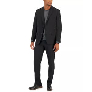Van Heusen Men's Flex Plain Slim Fit Suits for $80