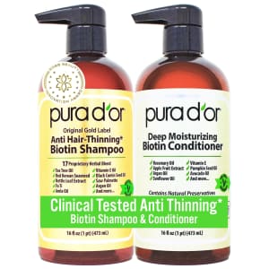 Pura D'or 16-oz. Biotin Shampoo and Conditioner for $28