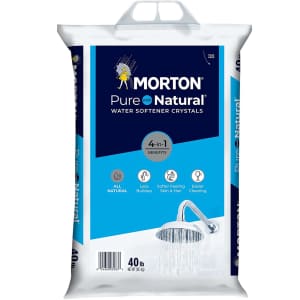 Morton Salt Pure and Natural Water Softener Crystals 40-lb. Bag for $8