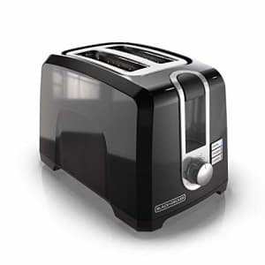 Black + Decker BLACK+DECKER 2-Slice Extra-Wide Slot Toaster, Square, Black, T2569B for $27