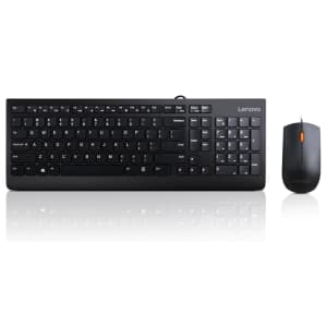 Lenovo 300 Wired USB Keyboard & Mouse Combo for $11