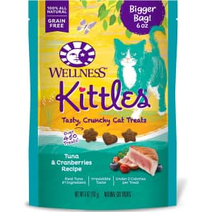 Wellness Kittles Crunchy Cat Treats 6-oz. Bag for $2.57 via Sub & Save