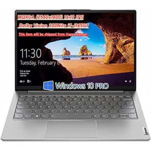 Lenovo ThinkBook 13s Gen 2 Laptop, WQXGA (2560x1600) 16:10 IPS Dolby Vision 300Nits, i7-1165G7, for $700 Lenovo ThinkBook 13s Gen 2 Laptop, WQXGA (2560x1600) 16:10 IPS Dolby Vision 300Nits, i7-1165G7, for $700