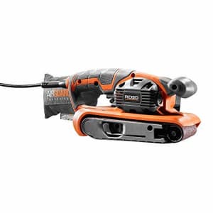 Ridgid 6.5 Amp Corded 3 in. x 18 in. Variable Speed Belt Sander with AIRGUARD Technology, R27401, for $87