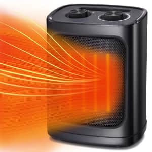 1,500W Portable Electric Ceramic Space Heater for $26