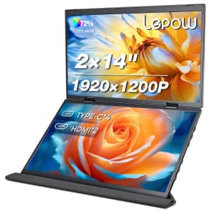 Lepow 14" 1200p Laptop Screen Extender for $230
