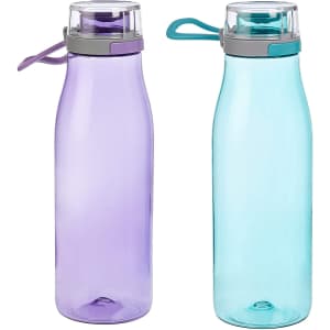 Amazon Basics Tritan 24-oz. Water Bottle 2-Pack for $12 Amazon Basics Tritan 24-oz. Water Bottle 2-Pack for $12