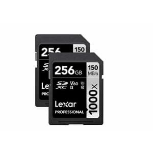 Lexar Professional 1000X 256GB (2-Pack) SDXC Uhs-II Cards for $34 Lexar Professional 1000X 256GB (2-Pack) SDXC Uhs-II Cards for $34