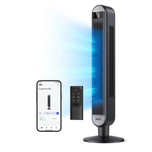 Dreo Smart Tower Fans for Home, 90 Oscillating Fan for Bedroom Indoors, Voice Control Floor Fan for $80