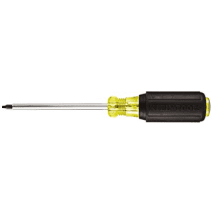Klein Tools 661 Screwdriver, #1 Square Recess Tip with 4-Inch Round Shank for $9 Klein Tools 661 Screwdriver, #1 Square Recess Tip with 4-Inch Round Shank for $9