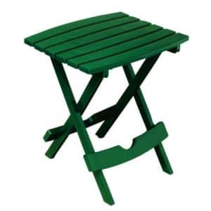 Adams Manufacturing Quik Fold Patio Side Table, Resin, Hunter Green for $36