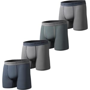 Pair of Thieves Men's Soft Cotton Boxer Briefs 4-Pack for $13 Pair of Thieves Men's Soft Cotton Boxer Briefs 4-Pack for $13