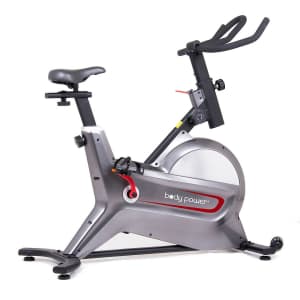 Body Power Deluxe Indoor Cycle Trainer with Curve-Crank Technology for $148
