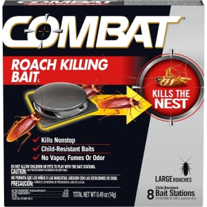 Combat Roach Killing Bait, Roach Bait Station 8-Count for $7.99 or less with Sub & Save