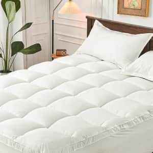 Extra Thick Queen Mattress Topper for $22