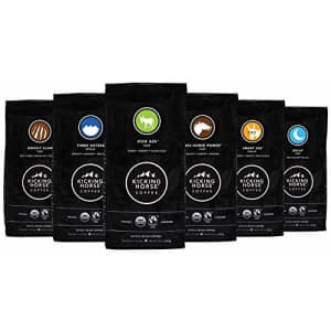 Lavazza Kicking Horse Coffee, Decaf, Swiss Water Process, Dark Roast, Whole Bean, 10 Oz - Certified for $16