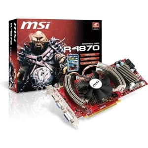 MSI Radeon 4870 Pcie 1GB for $128