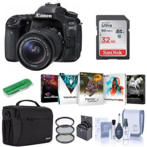 Canon EOS 80D DSLR Camera Bundle for $899 Canon EOS 80D DSLR Camera Bundle for $899