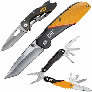 CAT 3-Piece Multi-Tool and Pocket Knife Gift Set for $36