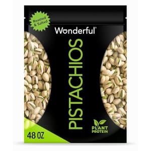 Wonderful Pistachios Roasted and Salted In-Shell 48-oz. Bag for $14 via Sub & Save