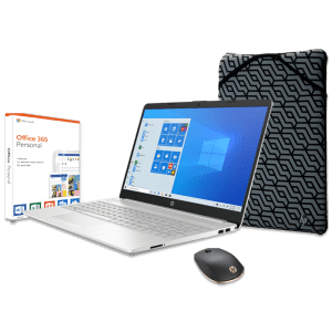 HP 15 10th-Gen. Ice Lake i5 15.6" Laptop Bundle for $667