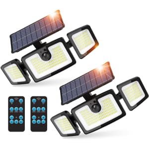 iMaihom Solar Flood Light 2-Pack for $24 w/ Prime
